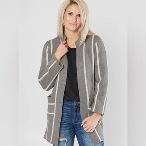 BKE - Flyaway Striped Cardigan Sweater Women’s Size Small